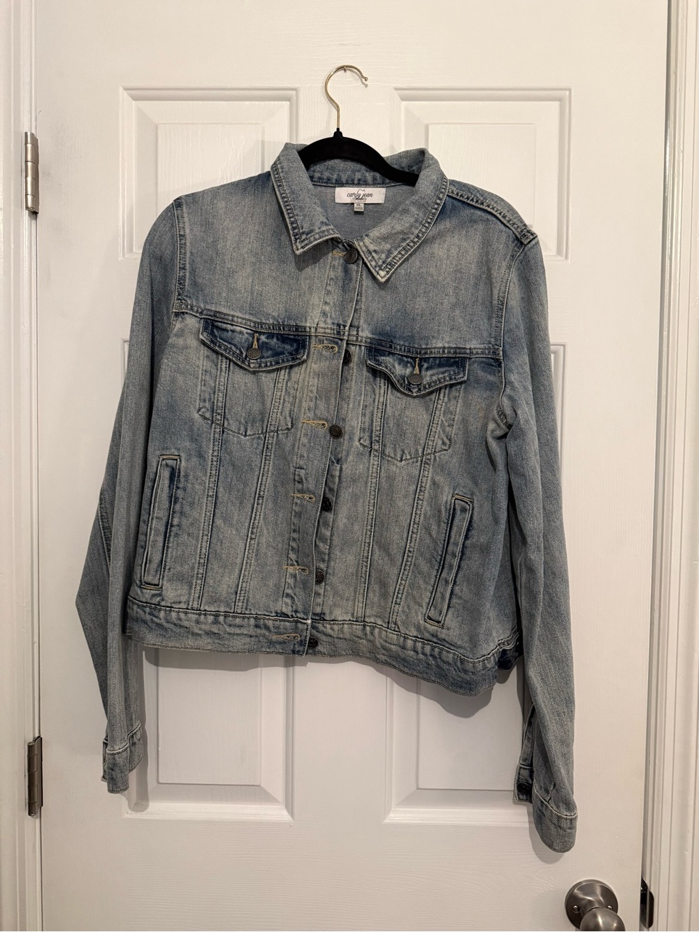 Carly Jean Los Angeles Light Blue Denim Jacket